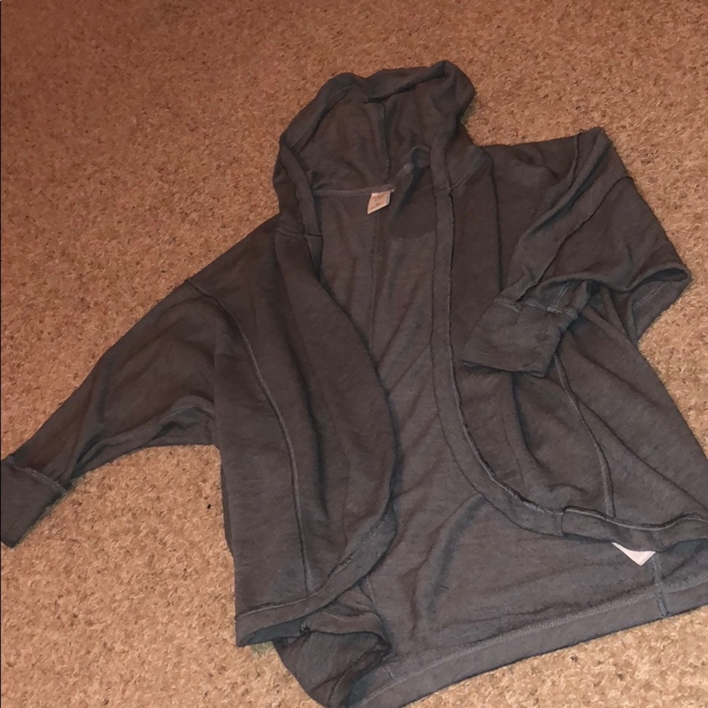 ABERCROMBIE Grey Bat Wing Sweater